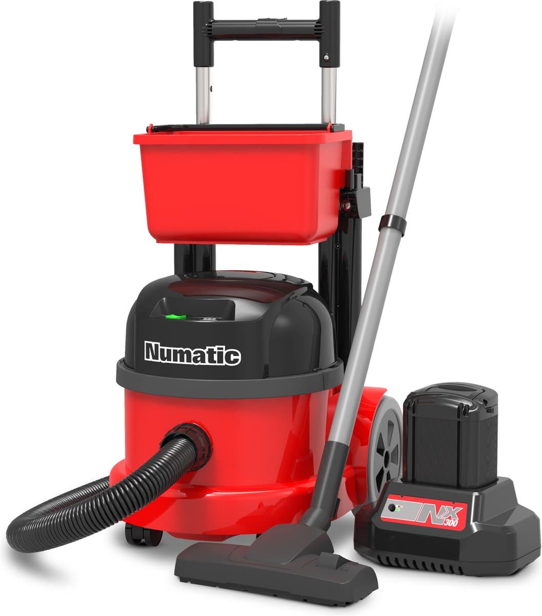 Numatic Batterij trolleystofzuiger PBT230-NX - Stofzuiger met zak - Rood — afbeelding 1