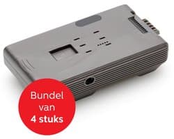 Solis Vervangende Batterij voor Solis Flexi Vac Cleaner 350 - Accu - Alleen Compatibel met de Solis Flexi Vac Cleaner 350 - 4 Pack