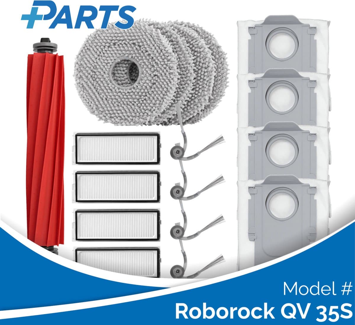 Roborock QV 35S Onderhoudsset (Plus.Parts® alternatief voor QV35A/QV35S MAINTENANCE SET) — afbeelding 1