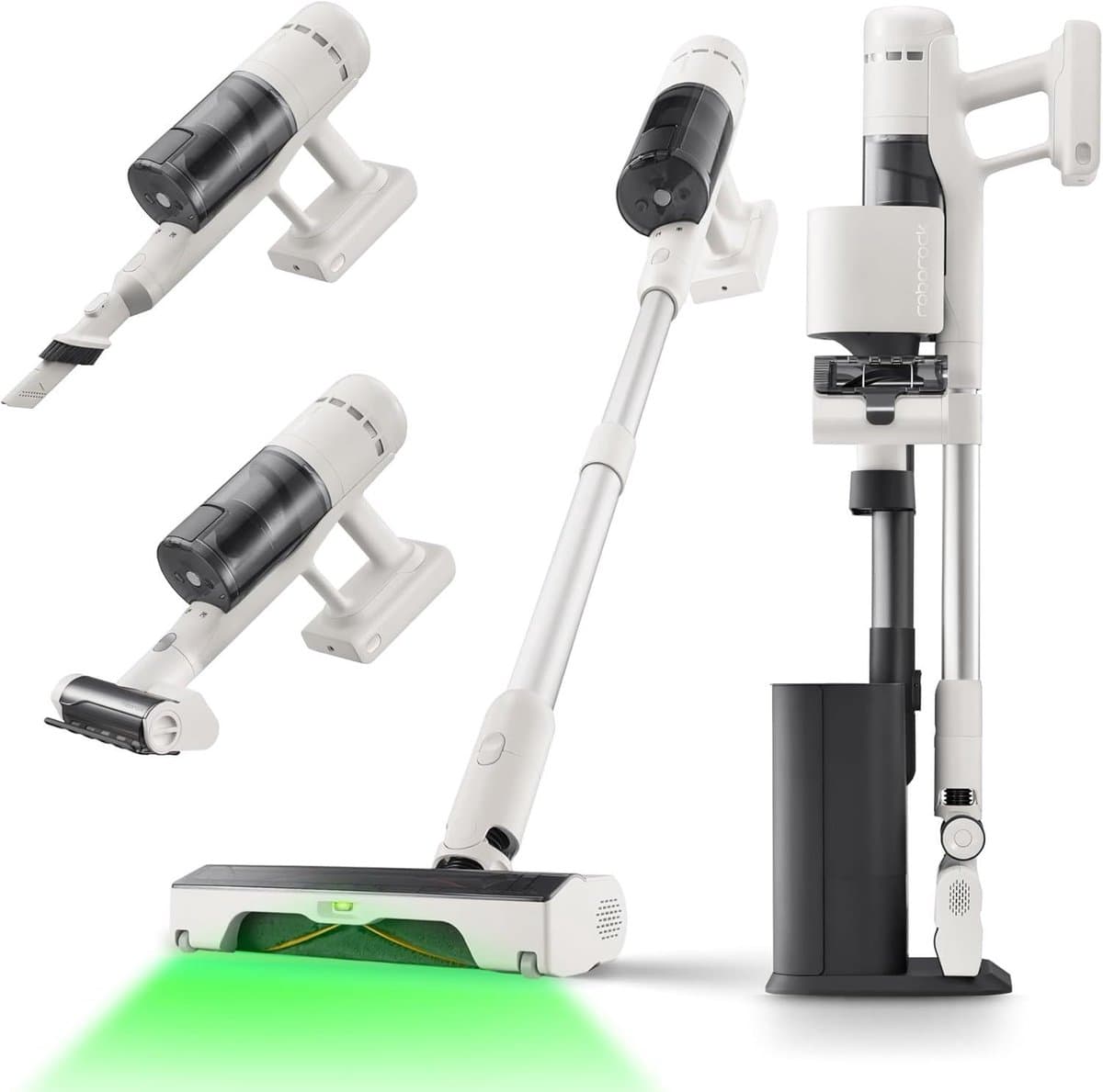 ROBOROCK H60 HUB - Draadloze steelstofzuiger met automatisch leegmaakstation - Verwijderbare accu 60 min - 115 AW — afbeelding 1