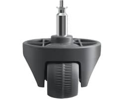 Stofzuiger Zwenkwiel - Reservewiel Robot - Soepel Manoeuvreren - Stevig Materiaal - 5 x 5 x 1 cm - Zwart
