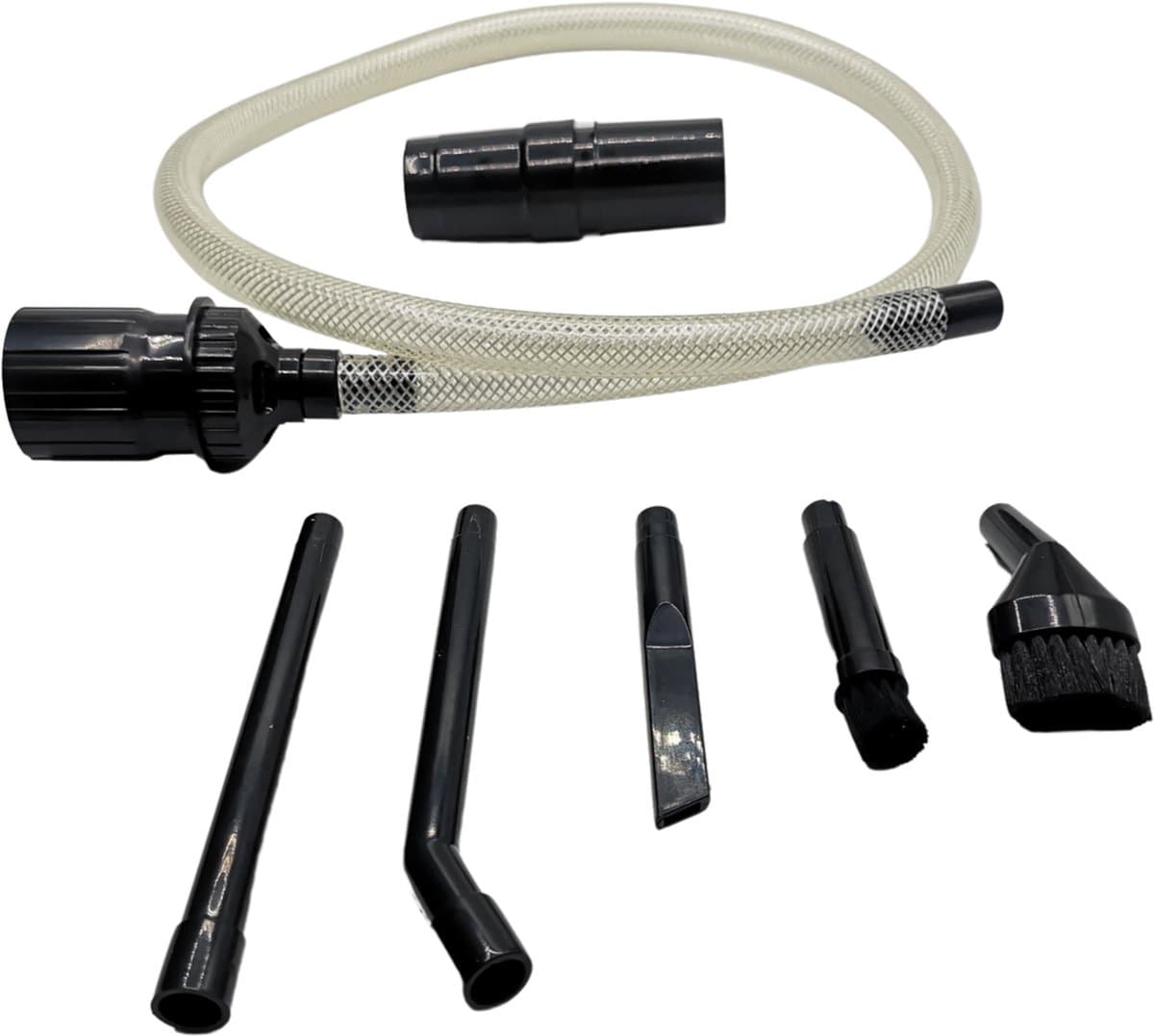 Micro stofzuiger hulpstukken 9 delig met 5x mini opzetstukken en 2x verloop voor standaard stofzuigerslangen 32mm t/m 35mm — afbeelding 1