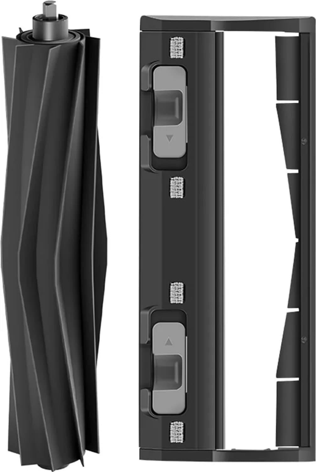 Rubberen hoofdborstel en hoofdborstelkap accessoires geschikt voor Ecovacs Deebot X1 X1e OZMO N8 T20 T9 T8 T5 950 serie stofzuigers. — afbeelding 1