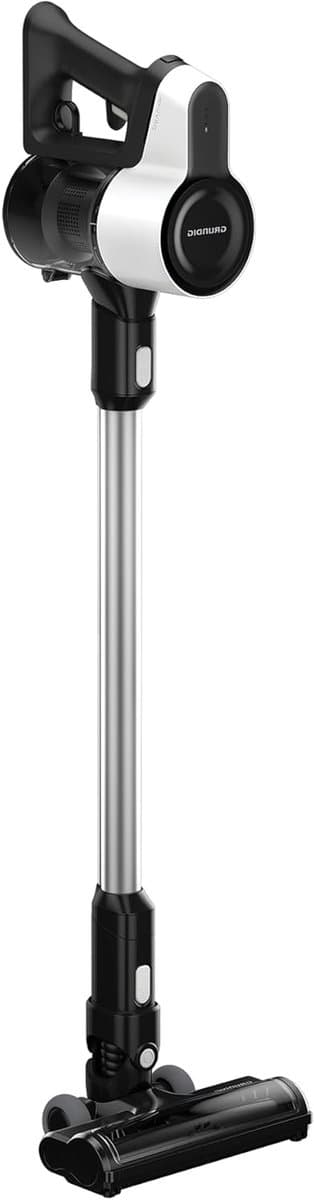 Accu Steelstofzuiger - Draadloze Stofzuiger - Efficiënt Schoonmaken - Tot 45 Min Gebruiksduur - 550 ml Reservoir - Wit Zwart — afbeelding 1