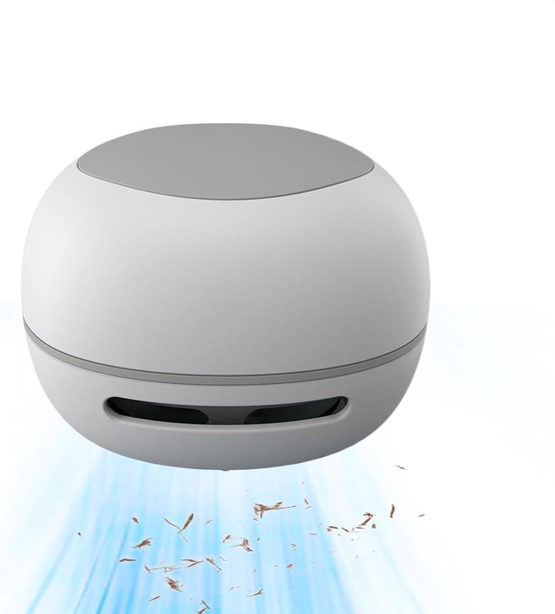 Bureaustofzuiger - Mini Stofzuiger Tafelreiniger - Bureau Schoonmaken - USB Oplaadbaar - 8.7L x 8.6W x 8.4H cm - Wit — afbeelding 1