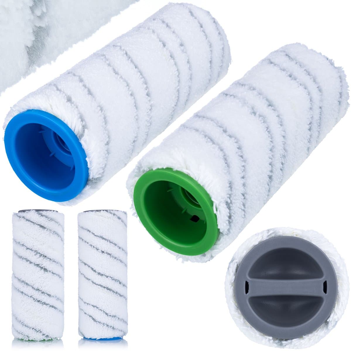 Rosfix Vervangingsrol Mop - Microvezel Hoge Absorptie - 145x45mm, 2 Stuks - Geschikt voor Kärcher — afbeelding 1