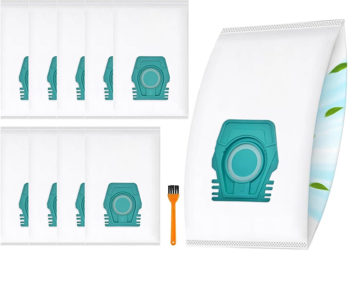 10 stofzuigerzakken geschikt voor Miele TU Guard S1 L1 /CO M1 stofzakken - stofzuigerzakken - met Borstel voor het reinigen — afbeelding 1