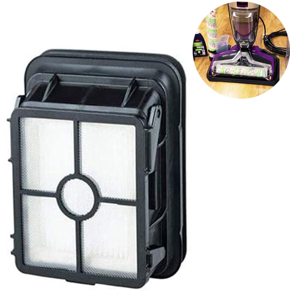 Oneay 1866 Vacuum HEPA Filter Replacement for Vacuum Cleaner Washable Replacement Filter for 1866F Vacuum Cleaners — afbeelding 1