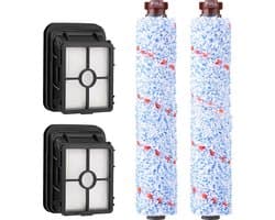 Stofzuiger Borstelrol - HEPA filter - 4 Stuks - Geschikt Voor Bissell Crosswave 17132/2225N/1785/1866F/1868F/1926/2303/2306A/2306/23062/23068 - Vervangende onderdelen