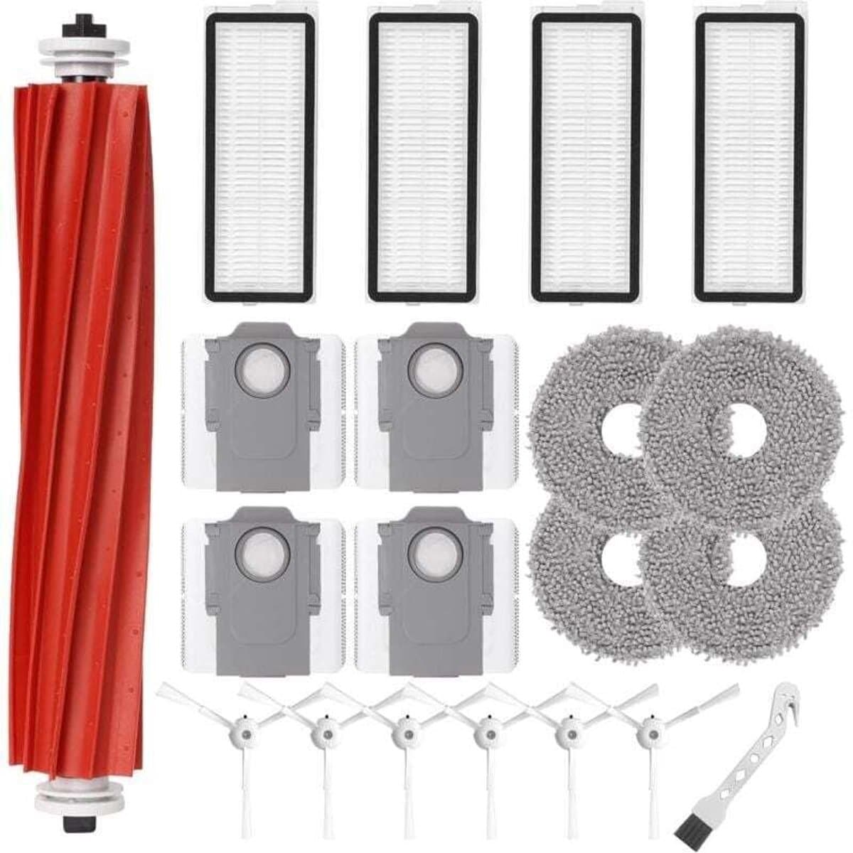 Geschikt voor Roborock Roborock P10 Q Revo - Robot Accessoireset Reserveonderdelen 1 Hoofdrolborstel - 4 HEPA-filters - 4 dweilen - 6 Zijborstels - 4 Stofzakken - 1 Borstel — afbeelding 1