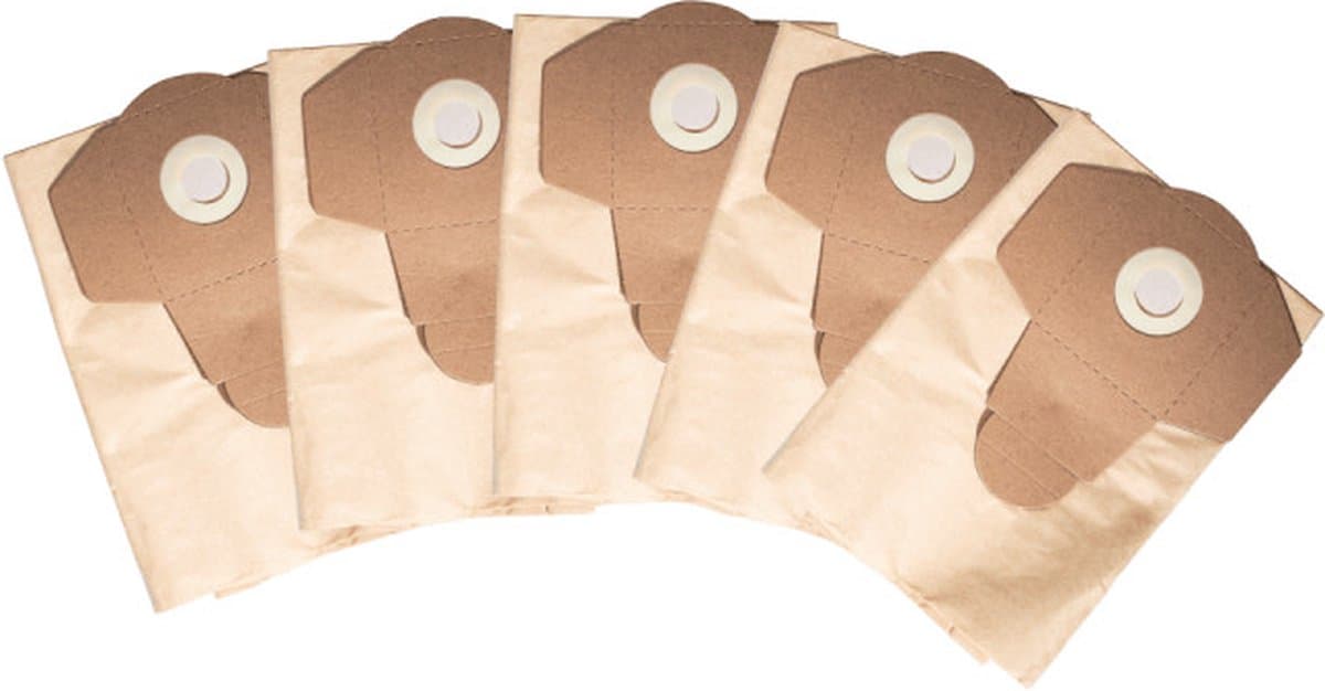 Scheppach - Papierstofzuigerzakken - 20L - 5 stuks - Compatibel met NTS16, NTS20 — afbeelding 1