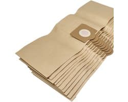 vhbw 10 stuks stofzakken, compatibel met de ShopVac 7402 B-stofzuiger – inhoud 20 l, afmetingen 34 cm x 23,7 cm, bruin