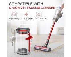PromoHome Transparante stofopvangbak voor Dyson V11/V15 stofreservoir, stofzuigeraccessoire, reserveonderdeel