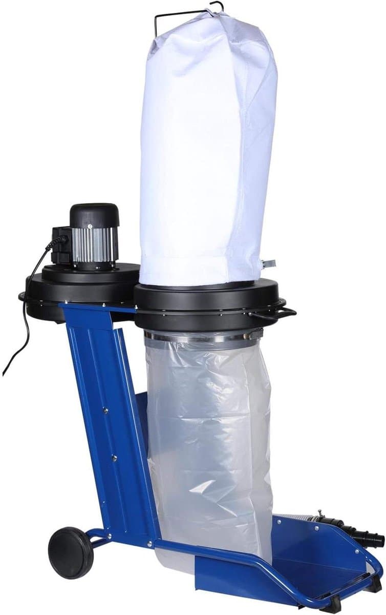 Stofafzuiger - Elektrische Collector - Houtbewerking Werkplaats - 550W Motor - 65 Liter Zak - Zwart — afbeelding 1
