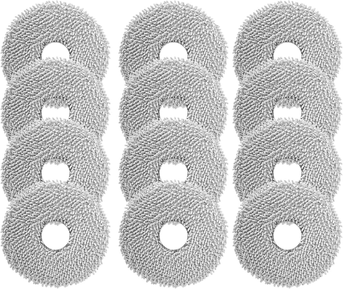 12 stuks dweilpads - reserveonderdelen voor Dreame L10 Ultra/ L10S Pro/ L10S Ultra/ L10S Pro Ultra Heat/ L20 L30 L40 L50 Ultra/ X30 X40 X50 Ultra - microvezel natte dweilpads -accessoires — afbeelding 1