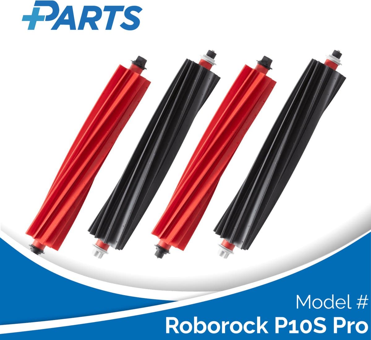 Roborock P10S Pro Borstels (4 Stuks, Plus.Parts® alternatief voor 8.02.0322) — afbeelding 1