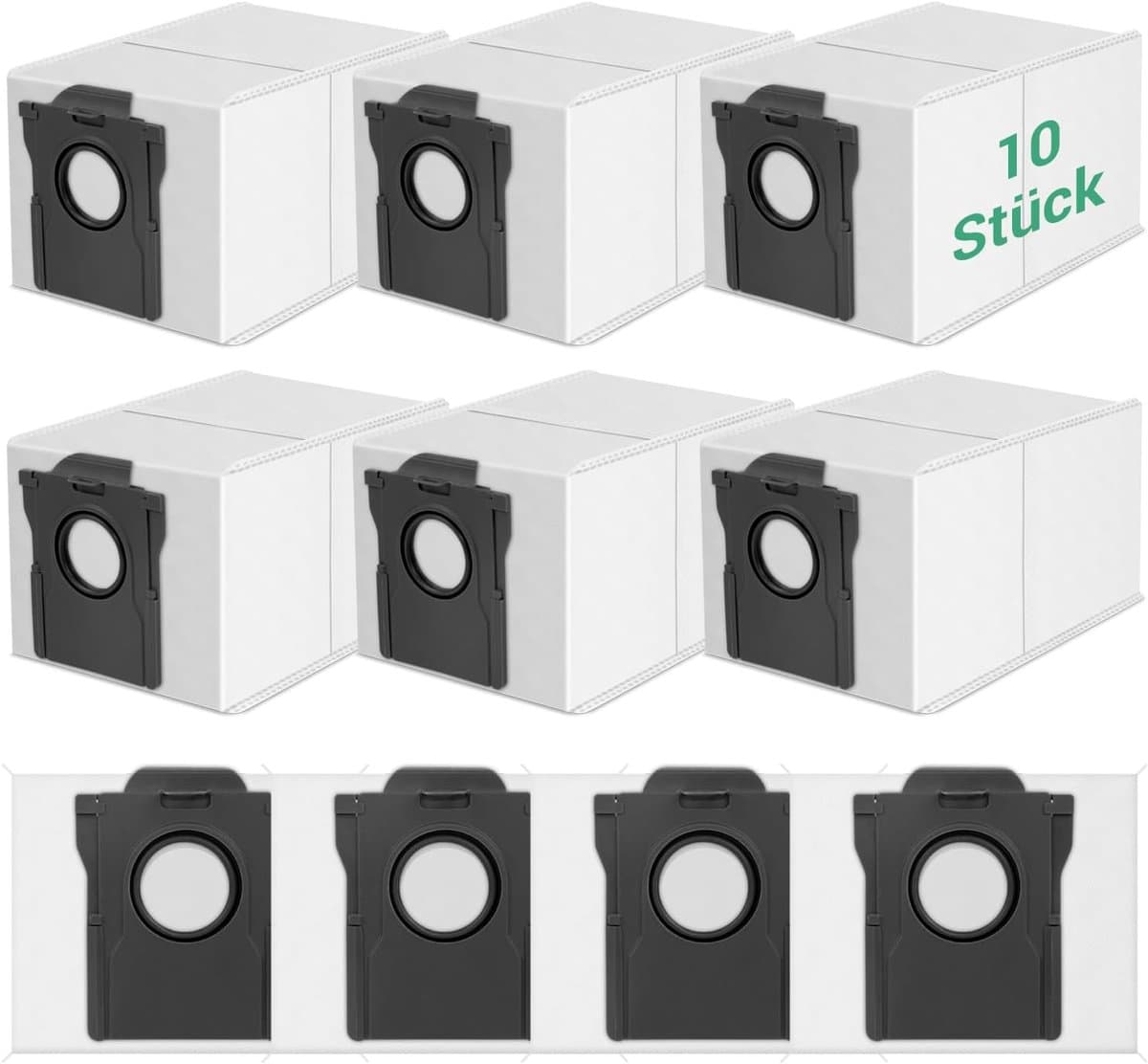 10 stuks stofzakken voor Dreame X40/X50/L40S/L10/X20/X30/L50/Aqua10 Ultra- voor Dreame l40s pro ultra/L10s Ultra Gen 2/Gen 3, voor Mova P50/E30/Z60/P10/V50 robotstofzuiger — afbeelding 1