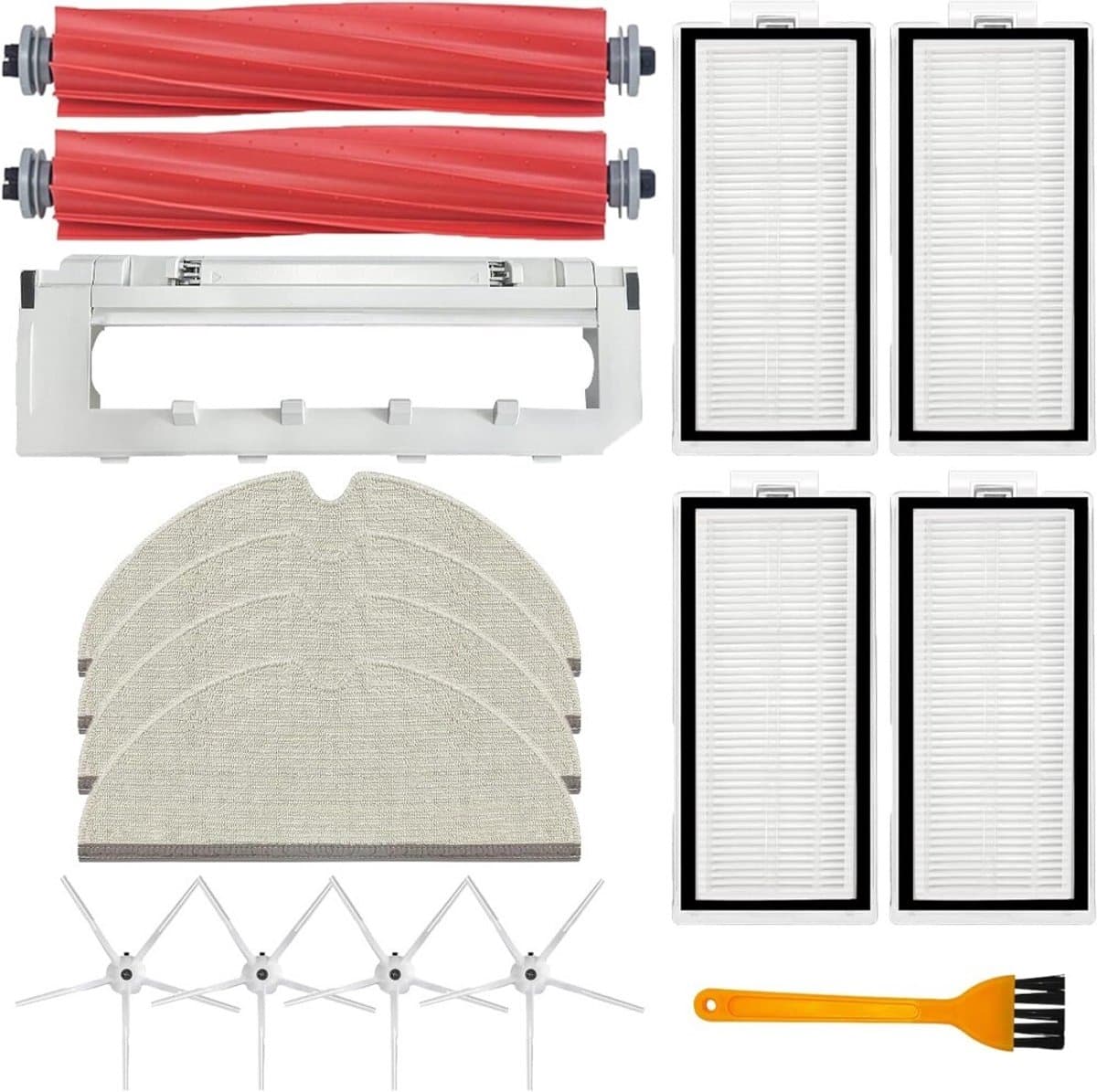 16-delige set geschikt voor Xiaomi Roborock Q7 Max Q7 Max+ Q7 Plus T8 stofzuiger (wit) — afbeelding 1