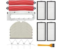 16-delige set geschikt voor Xiaomi Roborock Q7 Max Q7 Max+ Q7 Plus T8 stofzuiger (wit)