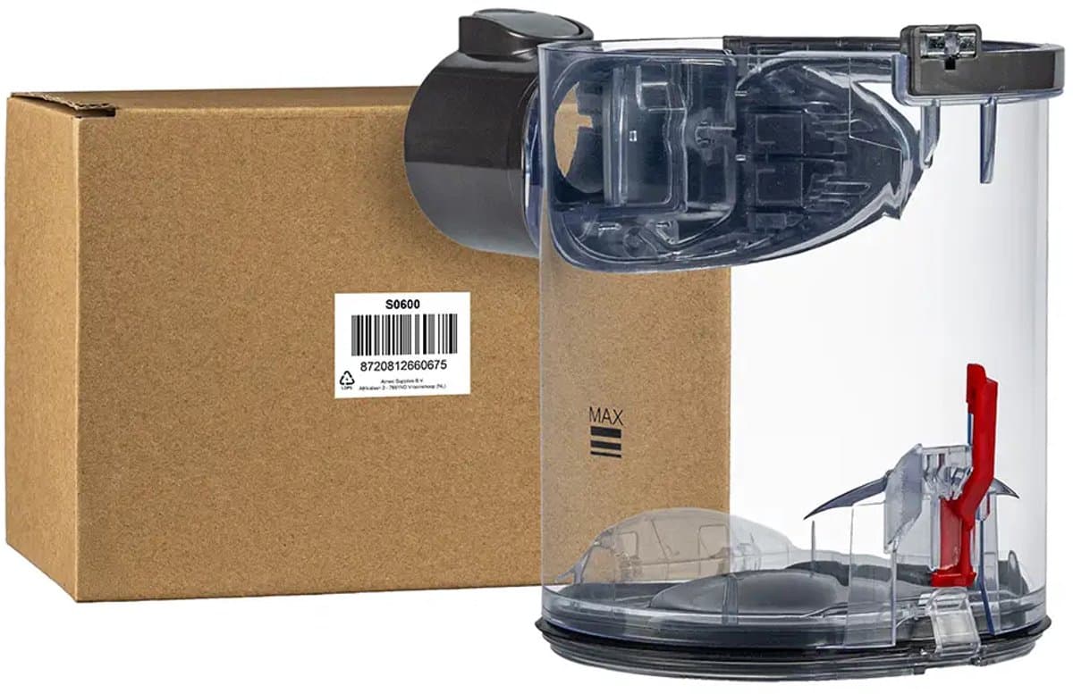 SQOON® Stofreservoir geschikt voor Dyson V6 - Gelijk aan model: 966080-01 - Vervanging voor versleten of beschadigd stofreservoir — afbeelding 1