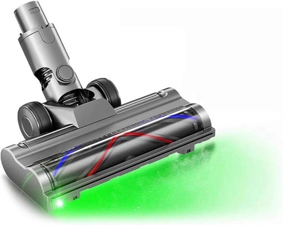 LED-verlichtte Elektrische Vloerborstelkop, Stofwerende Vloerreiniger Geschikt voor Dyson V6 DC58 DC59 DC62 DC72 — afbeelding 1