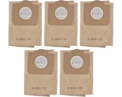 5 Stuks - Stofzuigerzakken Geschikt voor Kärcher 6.959-130.0 - Hoogwaardige Stofzuigerzakken Geschikt voor Kärcher A2204/WD3300/MV3/WD3 - Multifunctionele Stofzuiger