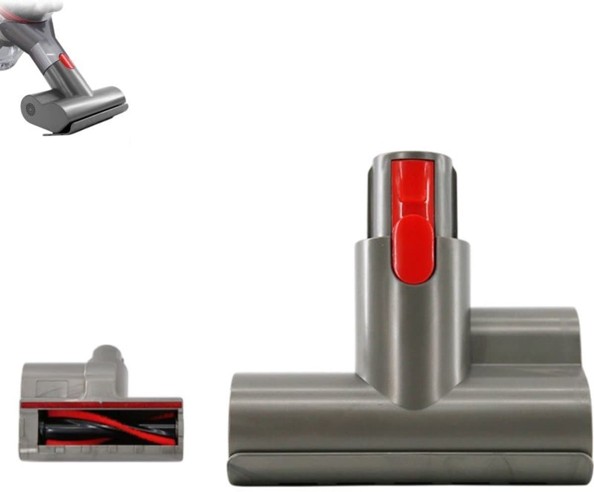 Mijtenverwijderende borstelkop - Mijtenverwijderende zuigmond - Mijtenverwijderende borstelaccessoire - Stofzuigeraccessoire - Compatibel met Dyson draadloze stofzuigerkoppen v7-v8-v10-v11 - Grijs - 15,5*14,5 cm — afbeelding 1