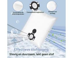 8 x stofzakken compatibel met Nilfisk Alto Aero 20/21 / 25/26 / 31 / VL200 en met Makita VC2010L / VC2511L / VC2512L / VC3011L - reserve zakken type DSM 42 van hoogwaardig vliesmateriaal