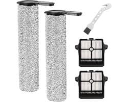 Borstelroller en filter set - 2 rollen + 2 filters + reinigingsborstel