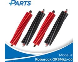 Roborock QRSM52-00 Borstels (4 Stuks, Plus.Parts® alternatief voor 8.02.0322)