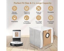 Stofzuigerzakken Vervangend - Reserveonderdelen Set - Huis Schoonhouden - Efficiënte Filtratie - 10 Stuks - Wit
