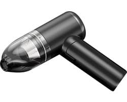 Happyment Draadloze Auto Stofzuiger - USB-C - 2 in 1 Multifunctioneel Stofzuigertje - Auto Oplader - Kruimelzuiger - Zwart