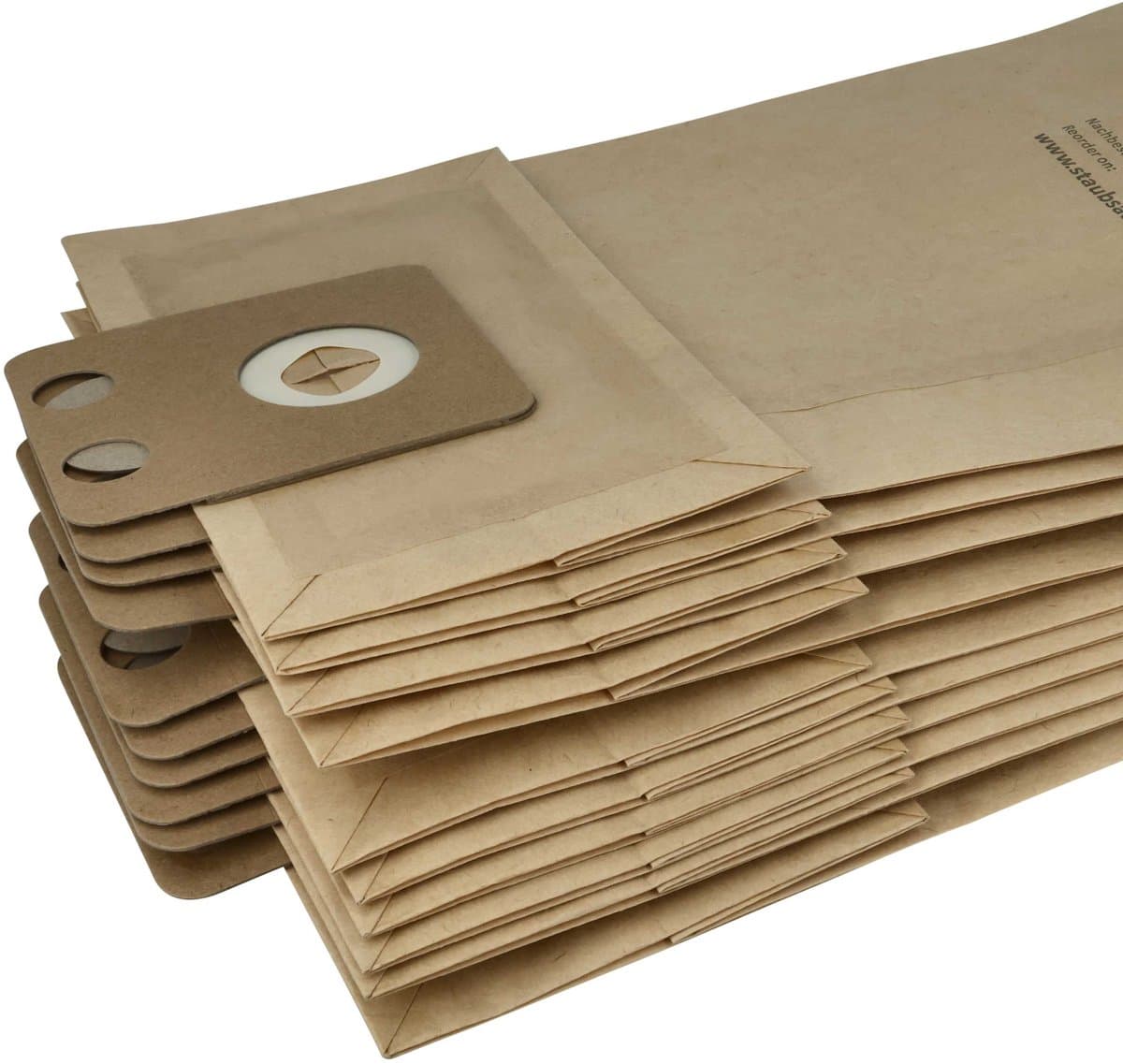 vhbw 30 stuks stofzakken, compatibel met Nilfisk-Alto CDB 3050 Business, 3020 Business en 3000 Business stofzuigers – 45,3 cm x 22,7 cm, bruin — afbeelding 1