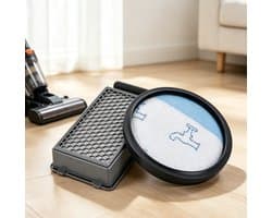 HEPA filter set geschikt voor rowenta - Stofzuiger filter - TENZHVXI®- Hoog rendement filtratie - Wasbaar design - Voor power cyclonic en compact power XXL modellen - 2 Stuks
