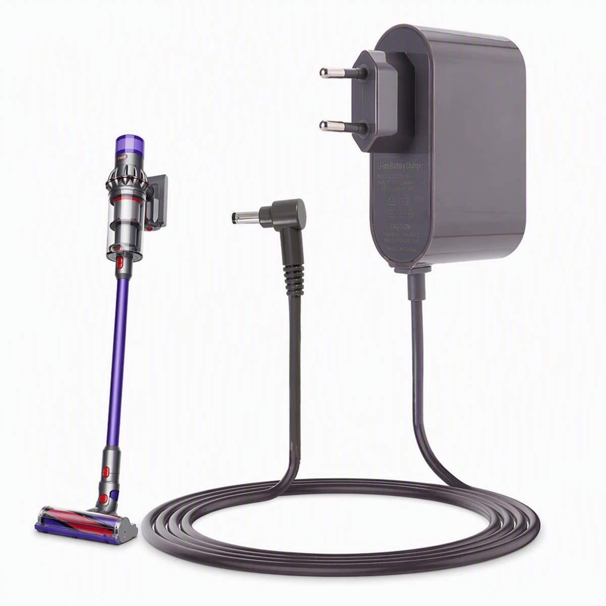 Loha party® Oplader Geschikt voor DysonV10, V11 - Oplader -Stofzuiger Oplader- Kabel 1,8 m - Stofzuiger Stroomadapter - Voor Dyson Steelstofzuigers — afbeelding 1