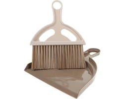 Mini Bezem Stoffer Set - Kleine Stoffer en Blik - Bureau Schoonmaken - Hoge Dichtheid Borstel