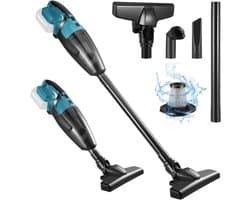 Draadloze Handstofzuiger - Mini Stofzuiger - Auto en Huis - Nat en Droog - 0.6 Liter - Blauw
