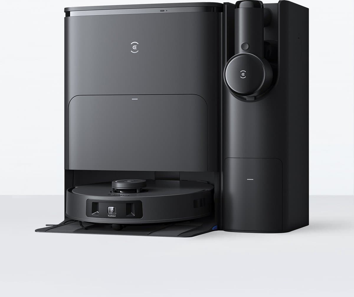 ECOVACS - DEEBOT T30S Combo Compleet - Robotstofzuiger met dweilfunctie - 11.000 Pa zuigkracht- Zelfreinigende Robotstofzuiger met Warmwater – Dweilsysteem - Automatisch Leegstation - Geschikt voor dierenharen — afbeelding 1