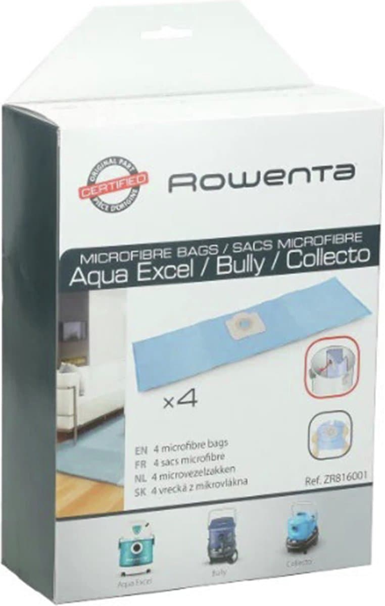 Rowenta Micro-Fiber ZR816 - Stofzuigerzakken - 4 stuks — afbeelding 1