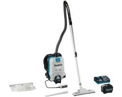 Makita VC008GL201 Accu rugstofzuiger voor schoonmaak XGT 40V Max 8.0Ah