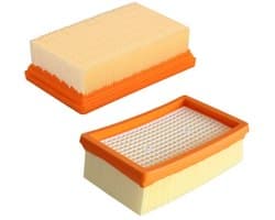 2 Stuks Vervangfilters geschikt voor Kärcher MV4 MV5 MV6 WD4 WD5 WD6 stofzuigers 2.863-005.0 - Wasbare Vouwfilters - Vervangfilters