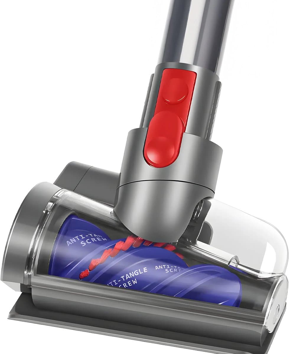 Luxuriq Schroefvormige klitvrije borstel - Antiklitborstel - Geschikt voor Dyson Steelstofzuiger V15 - V11 - V10 - V8 - V7 - Verwijdert Dierenharen, Haren van Mensen en Huisstofmijt - Universele Stofzuigermond — afbeelding 1