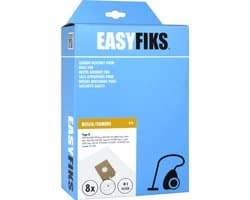 Easyfiks B18 stofzuigerzakken geschikt voor Bosch en Siemens - 8 stuks + 1 filter - voor Big Bag 3L - Arriva - Smily - Type K