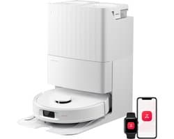 Roborock Qrevo S Pro-Robotstofzuiger–Alles-in-één multifunctioneel dockingstation–18500 Pa zuigkracht–Antiklitsysteem-Reactive Tech Obstakelvermijding-Intensieve tapijtreiniging 10 mm Dweilverhoging–Twee roterende dweilpads–Roborock app controle