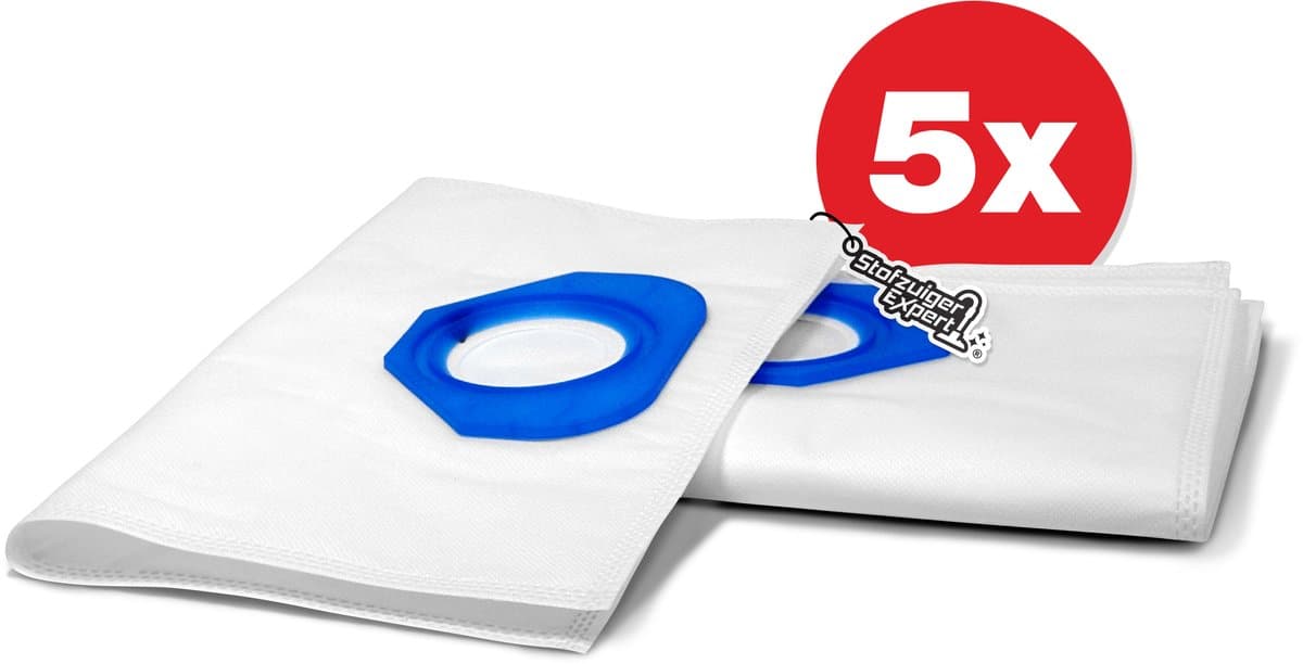 5x Stofzuigerzakken geschikt voor Nilfisk GM80, GM90, GS80, GS90, GD90, GA70, G90 etc. - Hoge Kwaliteit stofzuigerzakken — afbeelding 1
