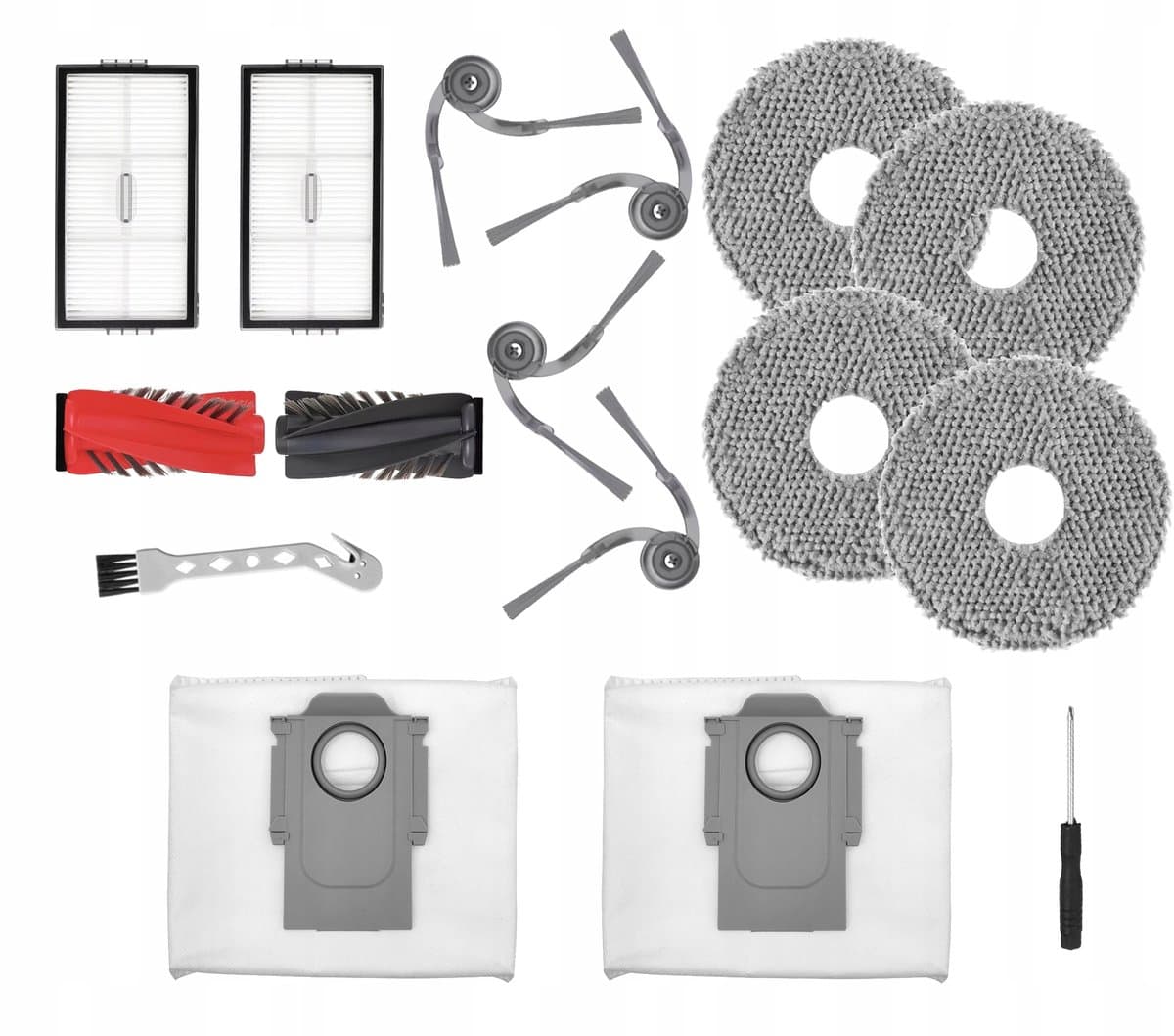 Accessoireset voor Roborock Saros S10R: filters, borstels, dweilen, zakken — afbeelding 1