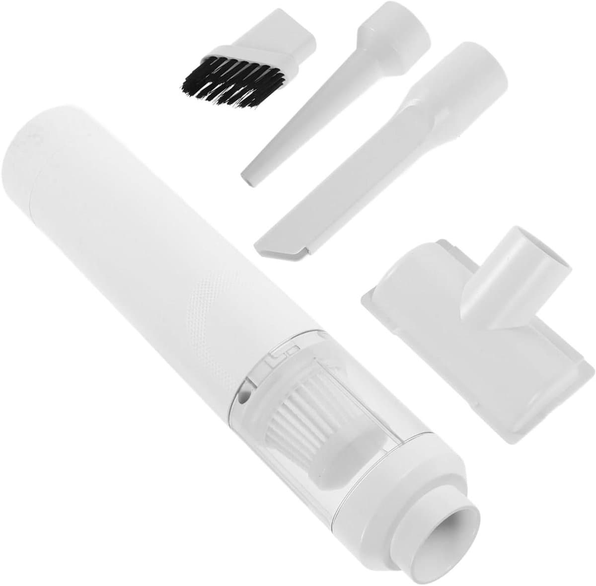 Draagbare Stofzuiger - Auto Waterzuiger - Auto Interieur Reinigen - Dubbele Nat-Droogfunctie - 27 cm Lengte - Wit — afbeelding 1