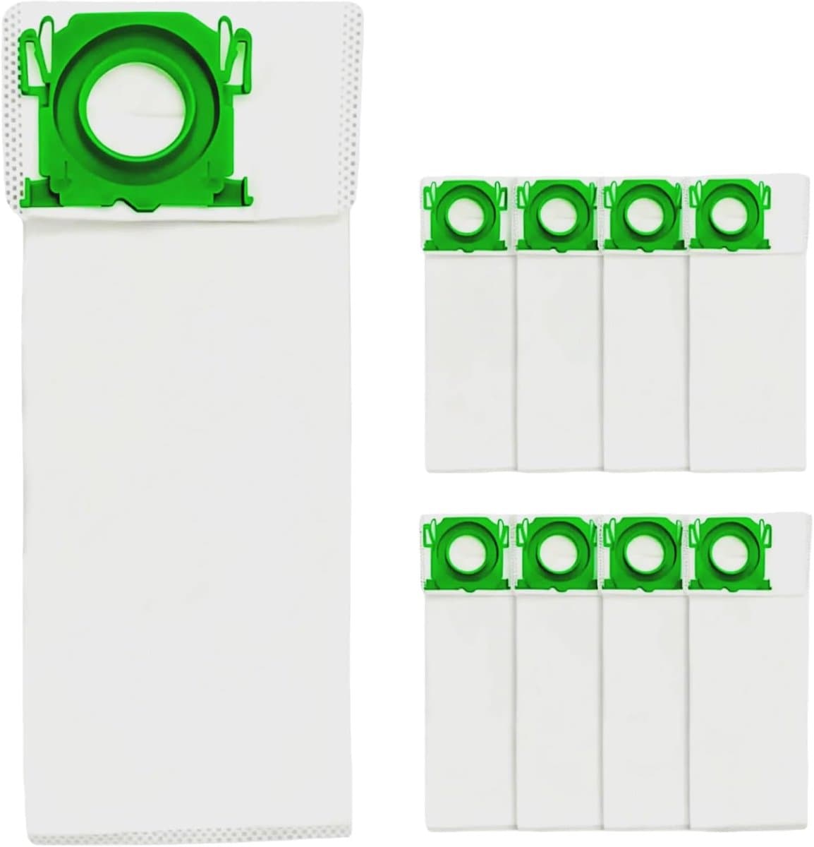 8 stuks stofzuigerzakken voor Sebo stofzuigers- filterzakken met drievoudige bescherming- compatibel met Thomas bork V701 V702 en Sebo K1-K3 stofzuigers — afbeelding 1