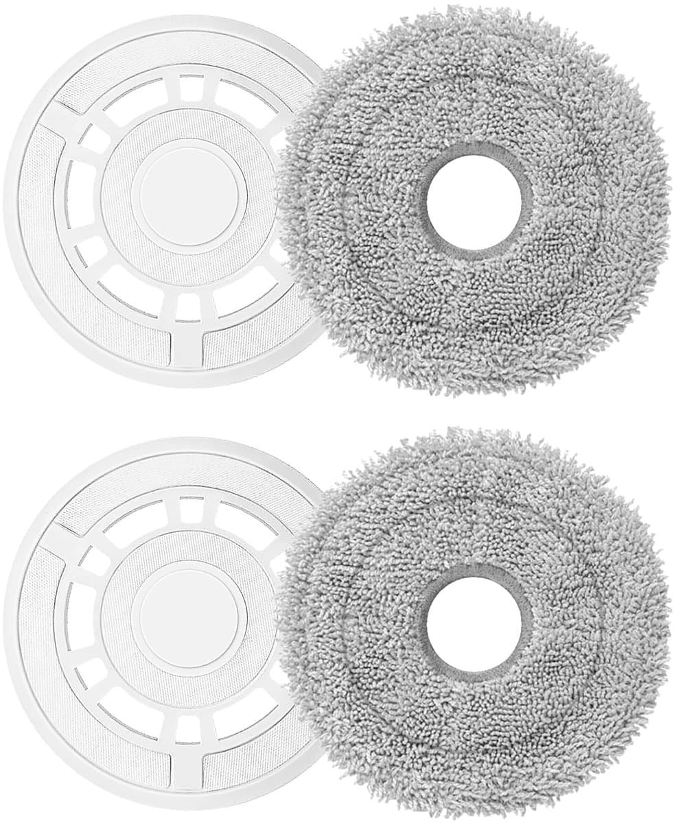 Dailygoods - Cosensi - Dailygoody - Mop Pad Vervangset - Voor Ecovacs Deebot T30 Pro Omni - Hoogwaardige Katoenen Doekjes - Perfecte Pasvorm - Ideaal voor Vloeronderhoud - G — afbeelding 1