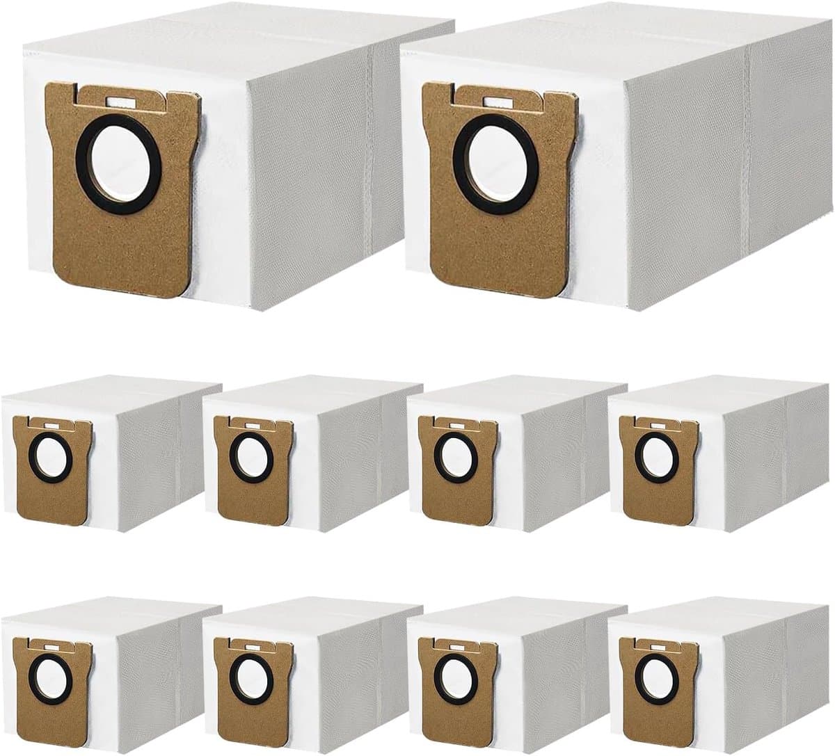 10 stucks-stofzakken voor Dreame S20/S10/L10s Ultra/ L20 Ultra / L10 Ultra- Xiaomi X10+/X20+/X10/X20/L10/M40 robotstofzuiger-grote capaciteit van 2,5 liter-stofzuigerzakken-vervangingsonderdelen-accessoire set — afbeelding 1